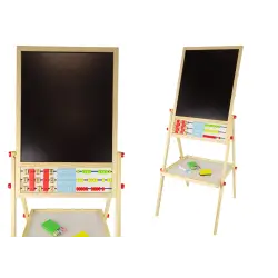Koka mācību dēlis 2in1