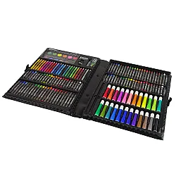 Mākslas komplekts čemodānā, 168 detaļas, „Mega Art“