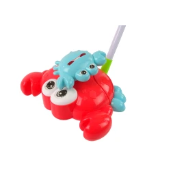 Apgaismots sarkanais krabis ar apgaismojumu