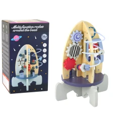 Koka raķešu mācību krelles Pārnesumkārbas