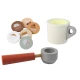 Wooden Coffee Maker Toy Cup