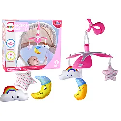 Sky Clip pink carousel for baby cot