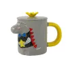 Pelēka krūze ar dinozauru 400 ml Sadzīves tehnika, virtuves