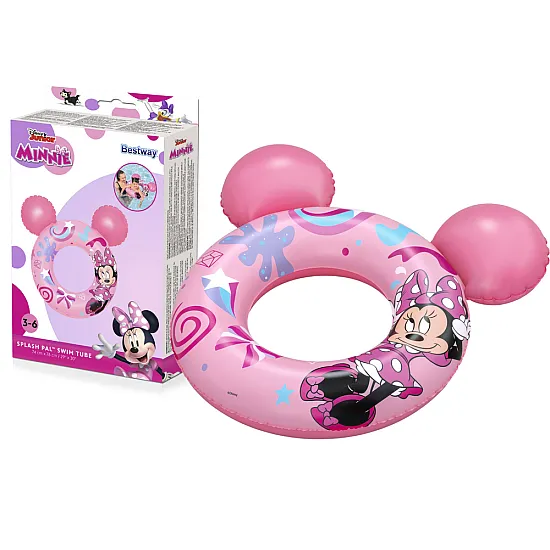 Peldēšanas riņķis ar Minnie Mouse 74 cm x 76 cm Bestway 9102N