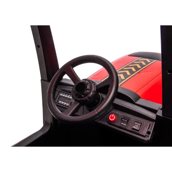 Sarkans akumulatora traktors A011 24V Elektriskās mašīnas bērniem