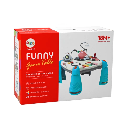 Sarkans interaktīvs izglītojošs galds bērniem