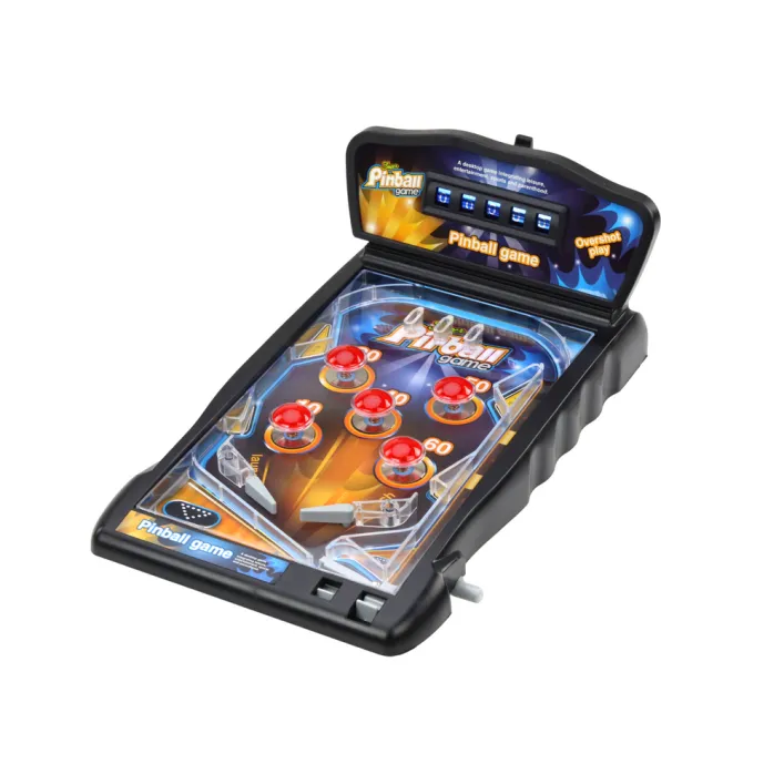 Pinballa arkādes spēle ar rezultātu tabulu