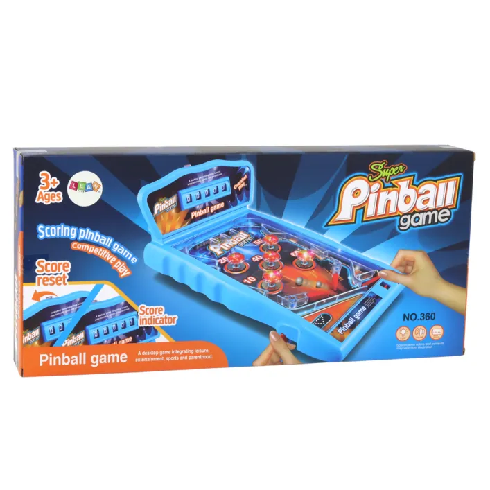 Pinballa arkādes spēle ar rezultātu tabulu