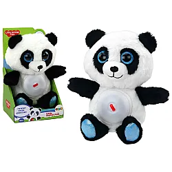 Panda lācis miega šūpuļlampa, mīkstā rotaļlieta, 30 cm