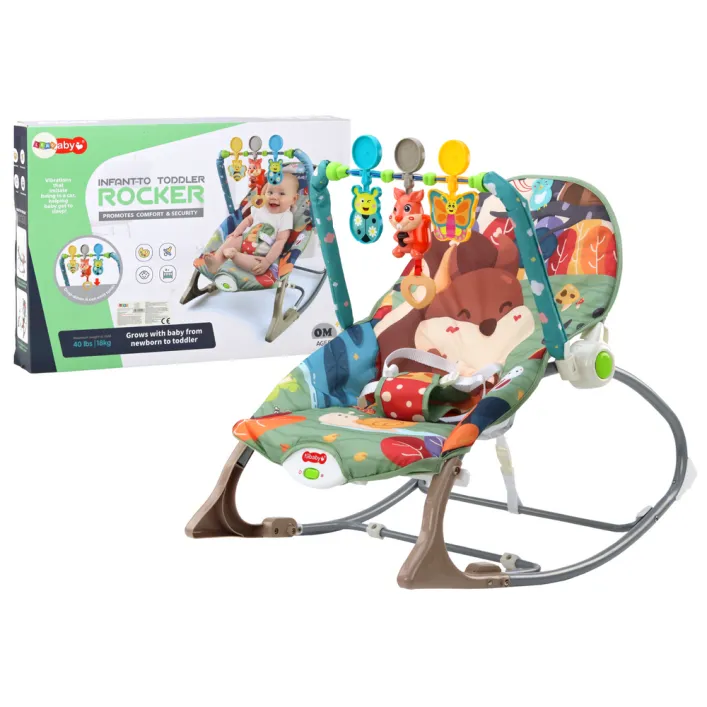 Šūpuļkrēsls ar 2in1 šūpuļkrēslu Fox