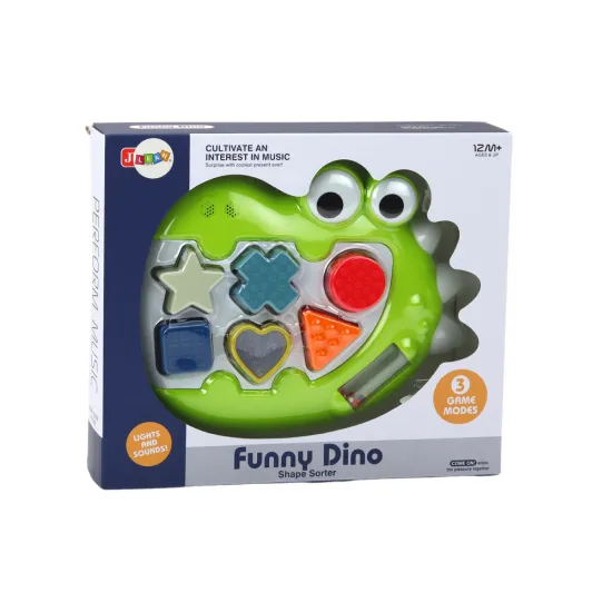 Crocodile green educational shape sorting toy For babies