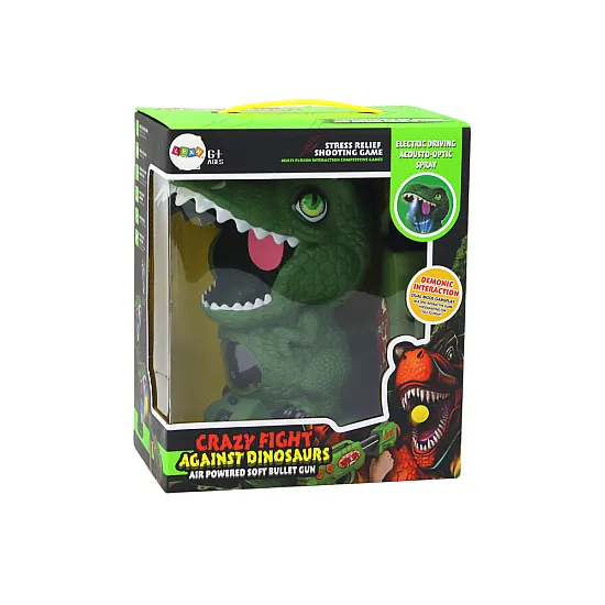 Arkadinis žaidimas šaudymas į dinozuarą