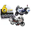 Policijas sporta motocikls ar berzes mehānismu, mērogs 1:10
