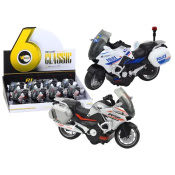 Policijas sporta motocikls ar berzes mehānismu, mērogs 1:10