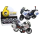 Police Sports Motorcycle With Friction Drive, Scale 1:10