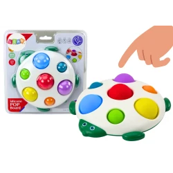 Sensorā rotaļlieta bruņurupucis ar Pop-It tāfelīti 