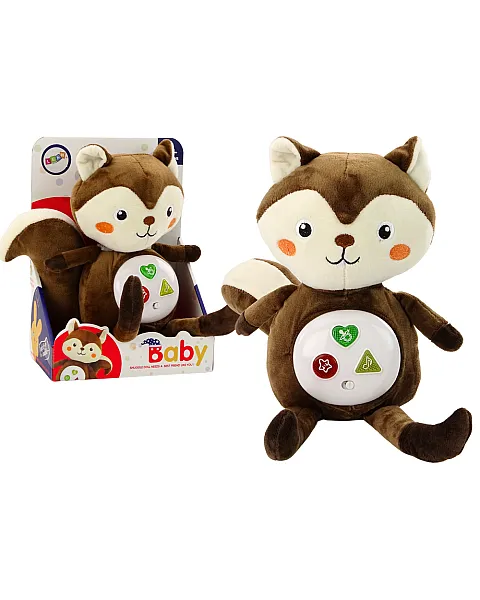 Plīša vāverīte Interaktīvā izglītojošā miega rotaļlieta Cuddly Melodies