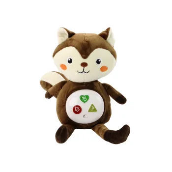 Plīša vāverīte Interaktīvā izglītojošā miega rotaļlieta Cuddly Melodies