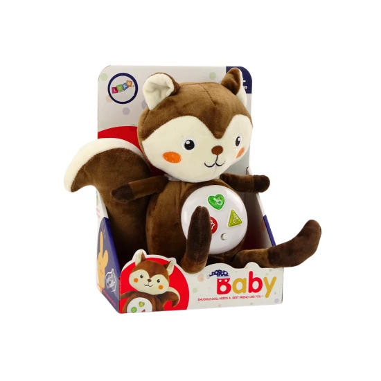 Plīša vāverīte Interaktīvā izglītojošā miega rotaļlieta Cuddly Melodies