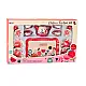 Red coffee and tea set 15 pcs. Household appliances, kitchens