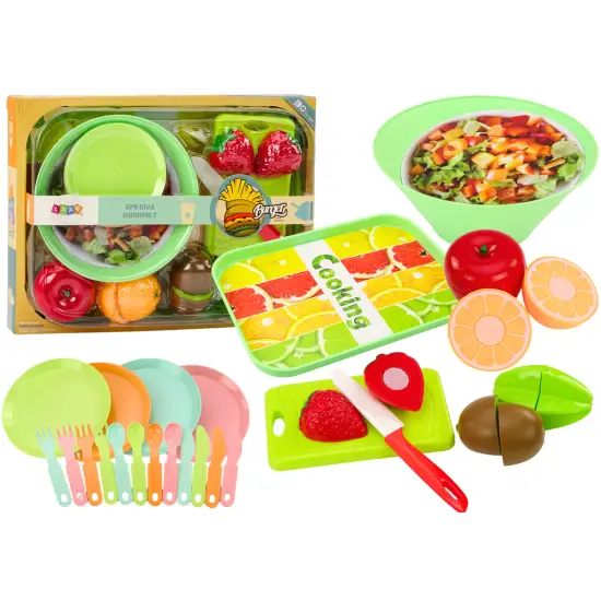 Fruit Cutting Set Salad Cutlery Tray Foodstuffs 25 pcs. Sadzīves tehnika, virtuves