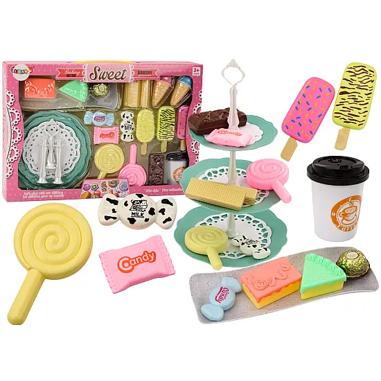 Confectionery Cafe Set Sweets Figurines Coffee Cake 25 pcs. Sadzīves tehnika, virtuves