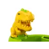 Smilšu spaiņu komplekts ar dušas smidzinātāju un formiņām „Dinozauri“