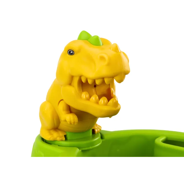 Smilšu spaiņu komplekts ar dušas smidzinātāju un formiņām „Dinozauri“
