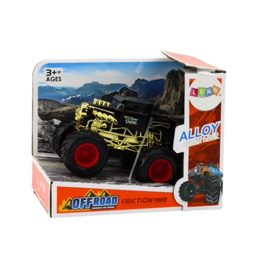 Climbing Car Vehicle with Friction Drive Off-Road Black