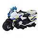 Policijas pagrieziena motociklu DIY lukturi skan balti