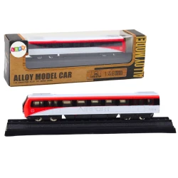 Kolekcionējams vilciena modelis Sarkanbaltsarkanais un baltais 1:48 metālisks