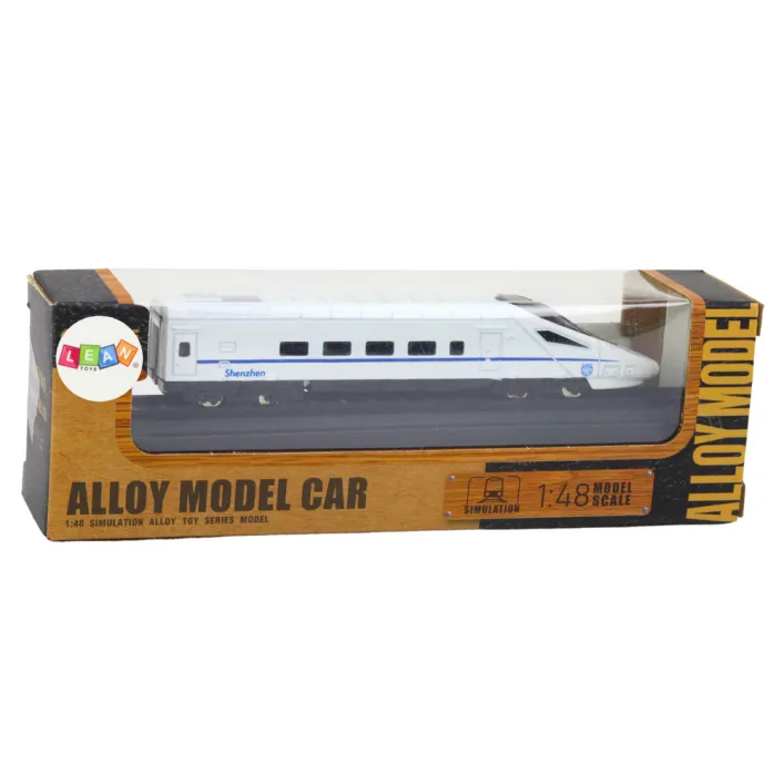 Kolekcijas modelis vilciena vagons balts 1:48 Metāls