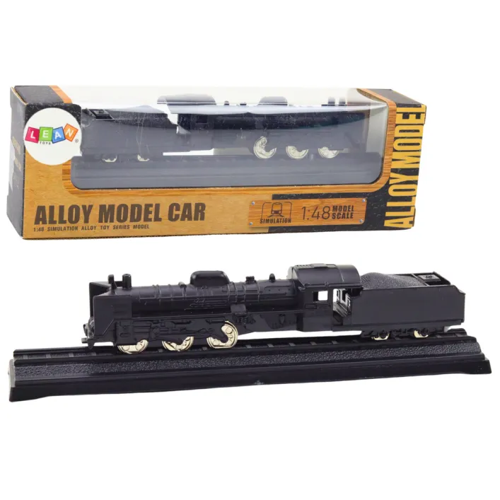 Kolekcijas modelis vilciena vagona lokomotīve 1:48 Metallic Black