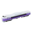 Kolekcijas modelis vilciena vagons 1:48 Metāliski balts un violets
