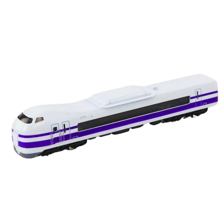 Kolekcijas modelis vilciena vagons 1:48 Metāliski balts un violets