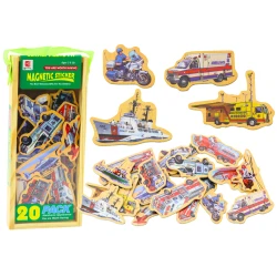 Koka magnētiņu komplekts Transportlīdzekļi Kuģi Lidmašīnas 20 gab.