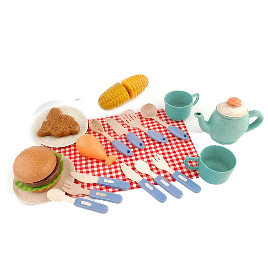 Barbecue Set Grill Food Cutlery Plates Cups Sadzīves tehnika, virtuves