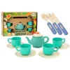 Set of tableware, cups, plates, cutlery, teapot, 22 pieces Sadzīves tehnika, virtuves