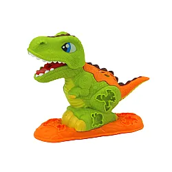 Plastilino rinkinys 6 spalvų su dinozauru
