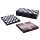 3in1 Game Set Magnetic Board Chess Checkers Backgammon Galda un sporta spēles