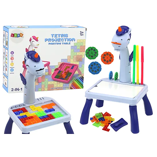 Mini projektorius Tetris stalas 2in1 Miego priemonės ir projektoriai