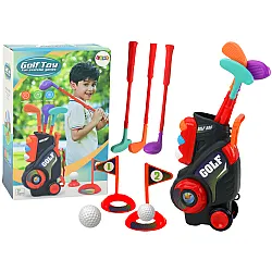 Mini golfa komplekts bērniem ar ratiņiem