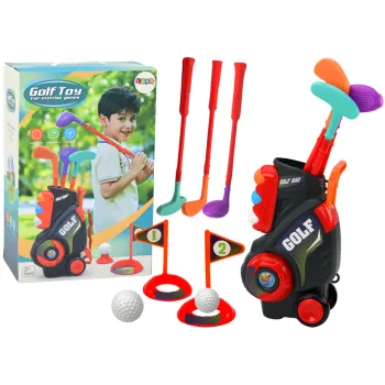 Mini golfa komplekts bērniem ar ratiņiem