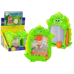 Zīmēšanas dēlis Kabatas spēle 2in1 Zaļais dinozaurs