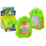 Zīmēšanas tāfele un kabatas spēle 2in1 „Zaļais dinozaurs“