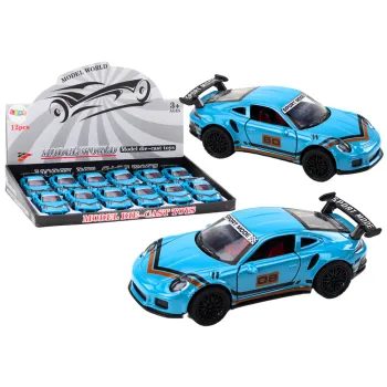 Sporta auto 1:32 figūriņa Zilais spoileris metāliskā krāsā