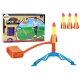 Foam Rocket Launcher Pump 3 Pieces Yellow Galda un sporta spēles