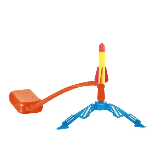 Foam Rocket Launcher Pump 3 Pieces Yellow Galda un sporta spēles
