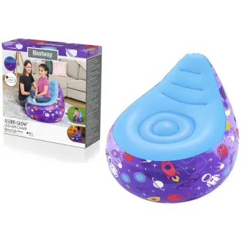 Piepūšama violeta atzveltnes krēsla  72 x 72 x 64 cm Bestway 75122
