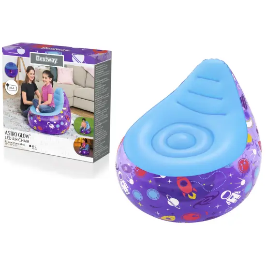 Piepūšama violeta atzveltnes krēsla  72 x 72 x 64 cm Bestway 75122